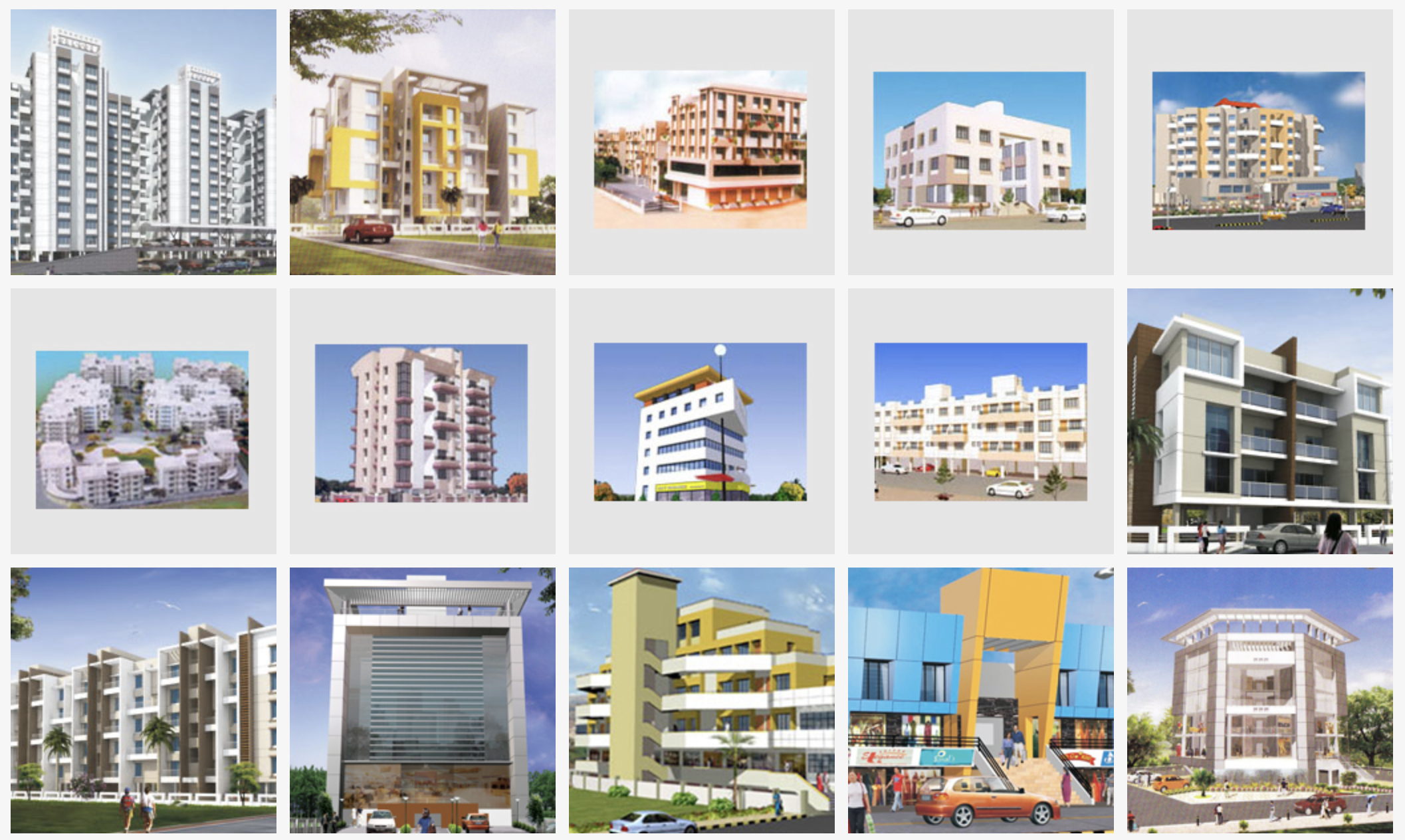 Karan Group Completed Projects Gallery — Premium residential complexes and commercial buildings